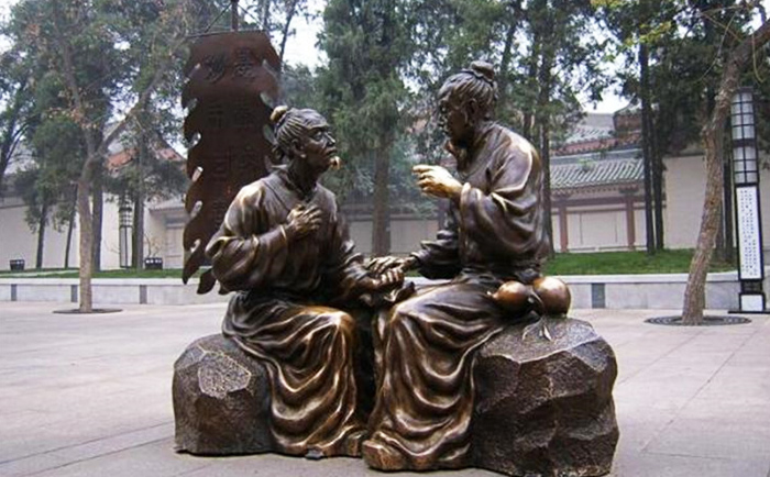 銅小品人物雕塑