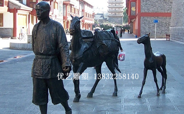 銅小品人物雕塑
